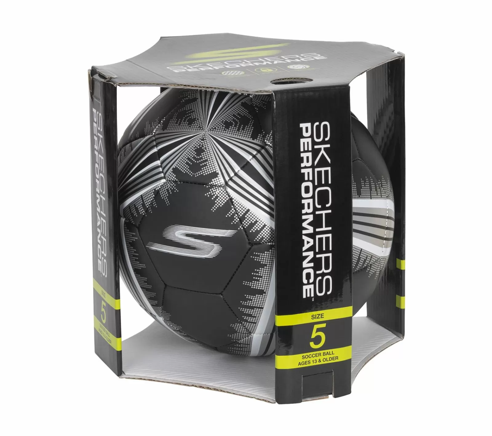 Hex Metallic Mini Stripe Size 5 Soccer Ball | SKECHERS Online