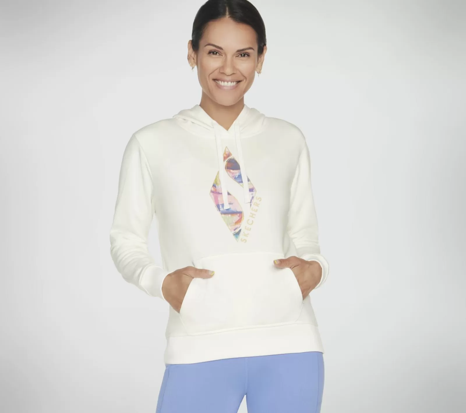 SKECH-SWEATS Watercolor Diamond Pullover Hoodie | SKECHERS Discount